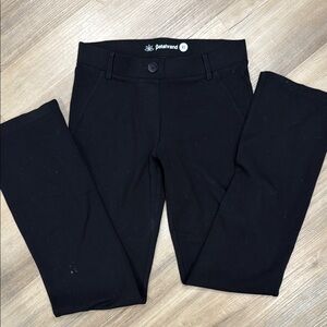 Betabrand Black Straight Leg Jeans Sleek Stretchy Design